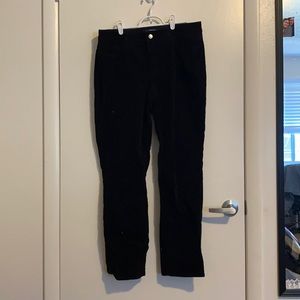 Black corduroy pants